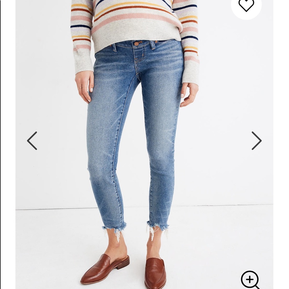 Madewell Maternity Side Panel Skinny Jeans Size 32